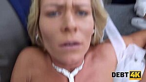 HD video of a blonde milf getting pounded in debt4k